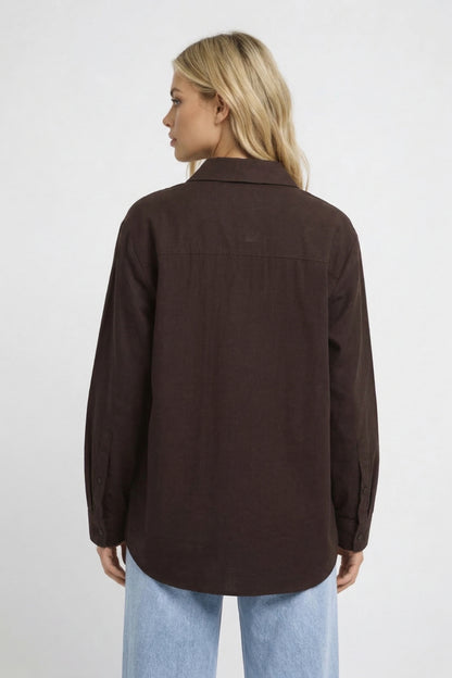 Blouse Dames - Strikstropdas Kraag met Knoopsluiting | Chique