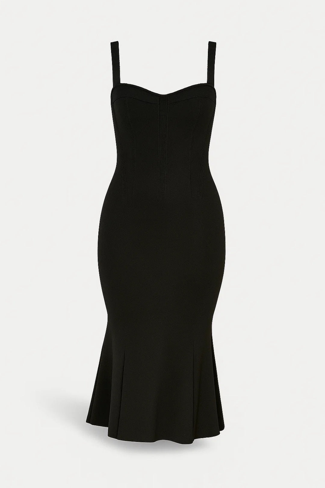 Bodycon Midi Jurk | Figuurvolgend Model met Uitlopende Zoom | Lichtgewicht en Ademend