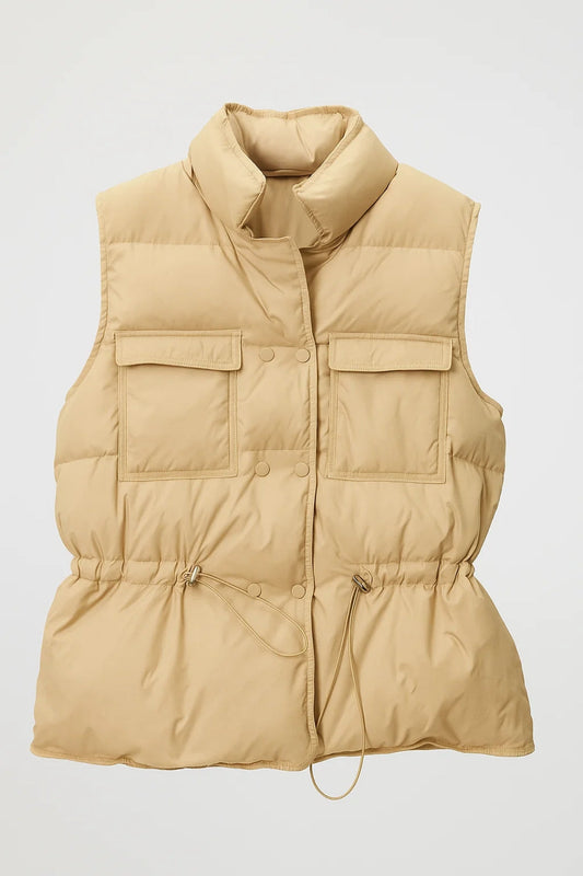 Bodywarmer Dames | Met Trekkoord en Zakken | Gewatteerd en Functioneel