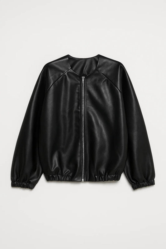 Bomberjack Dames | Ronde Hals en Ritssluiting | Minimalistisch en Modern
