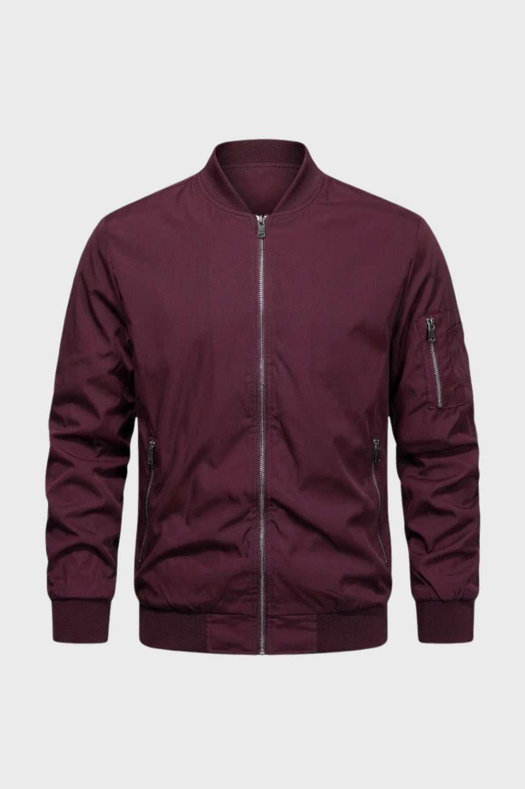 Bomberjack Heren - Lichtgewicht met Rits en Mouwzak | Casual