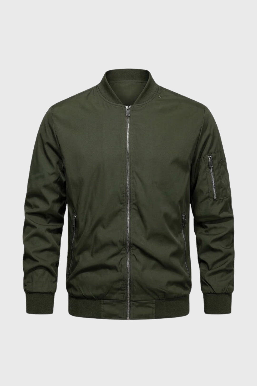 Bomberjack Heren - Lichtgewicht met Rits en Mouwzak | Casual