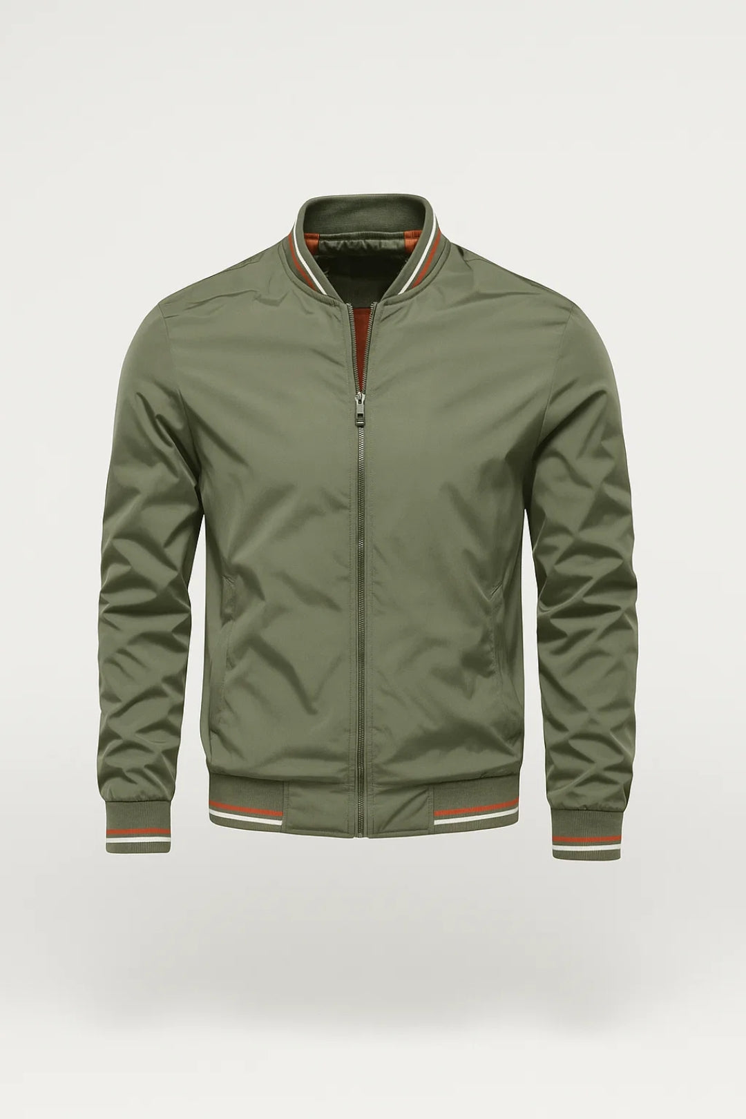 Bomberjack Heren | Gestreepte Boorden | Sportief | All-Season | Comfortabele pasvorm