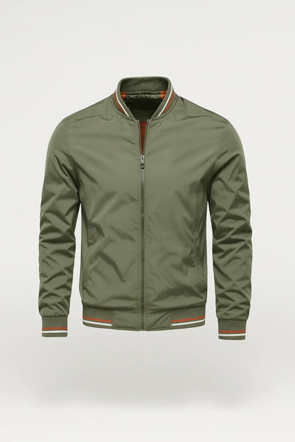 Bomberjack Heren | Gestreepte Boorden | Sportief | All-Season | Comfortabele pasvorm