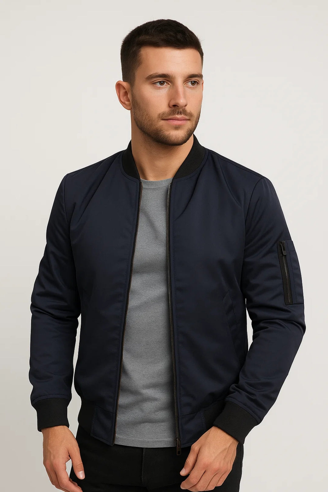 Bomberjack Heren | Tijdloos | Met Ritsdetails | All-Season | Comfortabele pasvorm