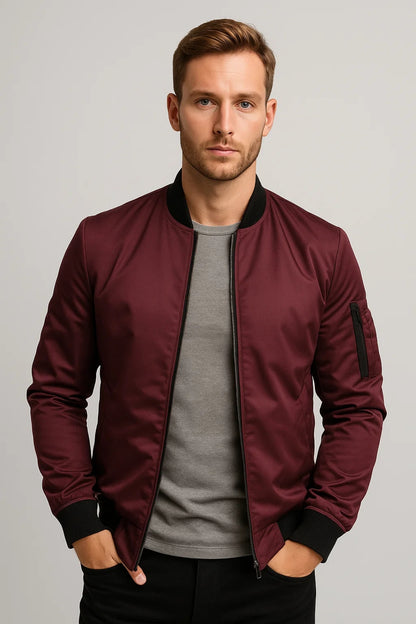 Bomberjack Heren | Tijdloos | Met Ritsdetails | All-Season | Comfortabele pasvorm