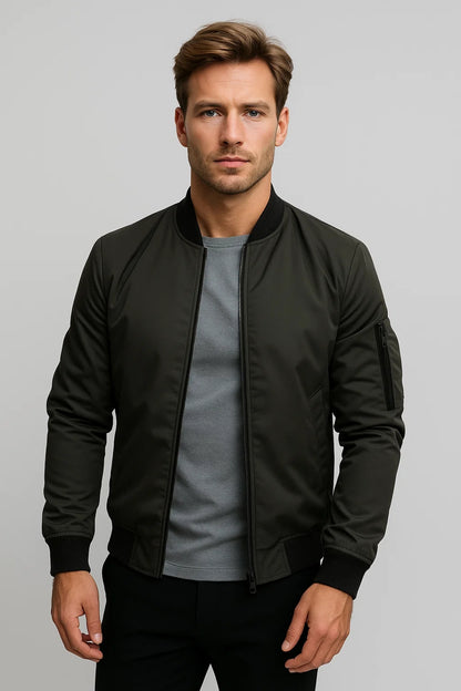 Bomberjack Heren | Tijdloos | Met Ritsdetails | All-Season | Comfortabele pasvorm