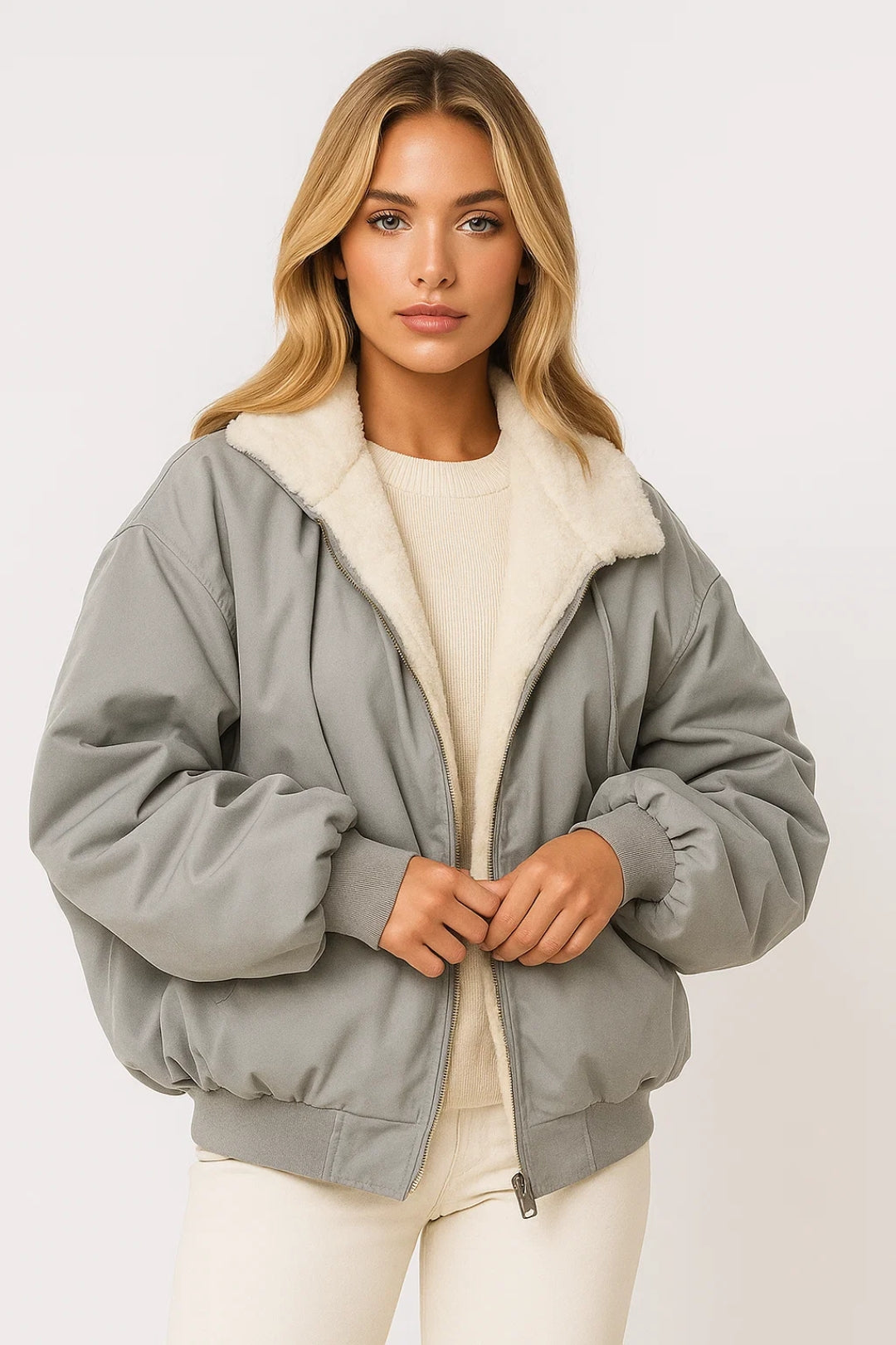 Bomberjas Dames | Gevoerd | Sherpa Kraag | Winter | Comfortabele pasvorm | Ideaal voor koude dagen