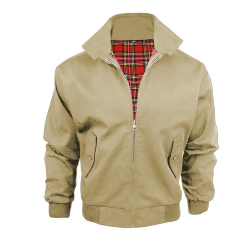 Bram - Heren Herfstjas Casual Smart met Ritssluiting en Boordkraag