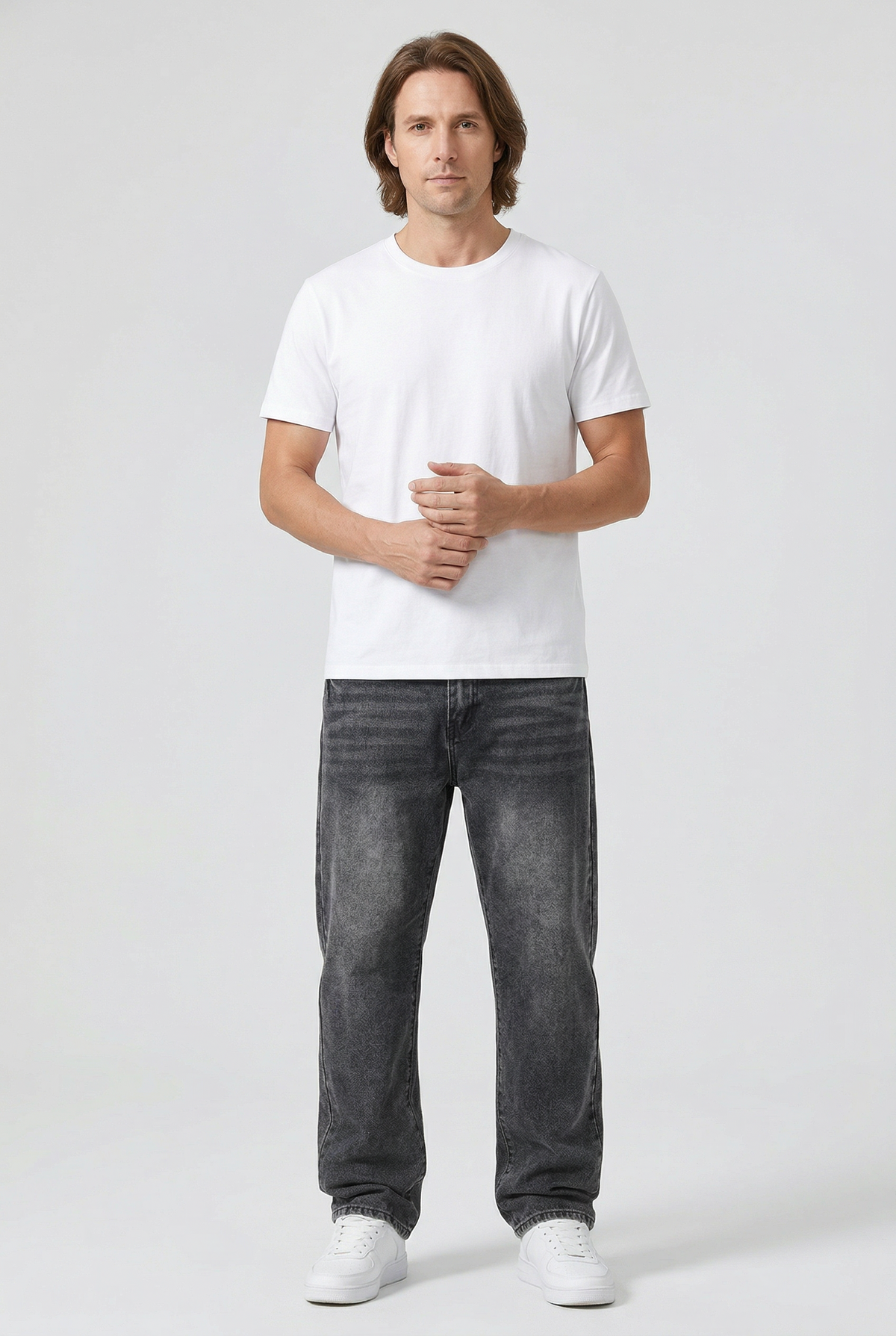Bram - Heren Jeans Loose Fit Denim Stijl met Stoere Wassing