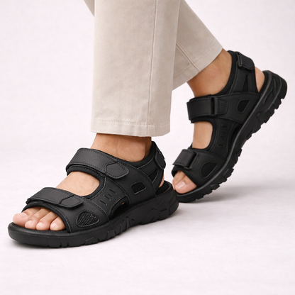 Bram - Stoere Orthopedische Sandalen Heren met Verstelbare Klittenbandsluiting en Ondersteunende Zool