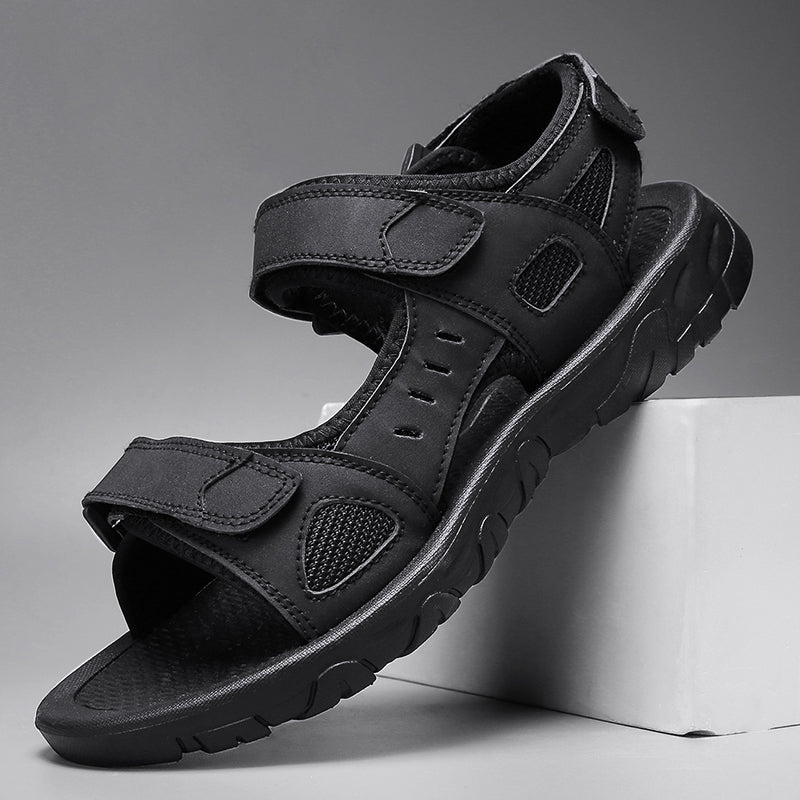 Bram - Stoere Orthopedische Sandalen Heren met Verstelbare Klittenbandsluiting en Ondersteunende Zool
