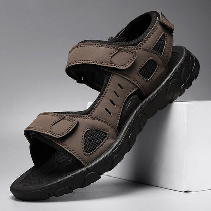 Bram - Stoere Orthopedische Sandalen Heren met Verstelbare Klittenbandsluiting en Ondersteunende Zool