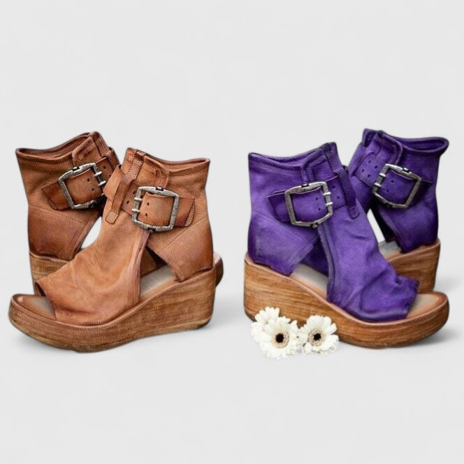 Britt - Boho Laarzen Dames met Sleehak en Comfortabele Pasvorm