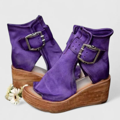 Britt - Boho Laarzen Dames met Sleehak en Comfortabele Pasvorm