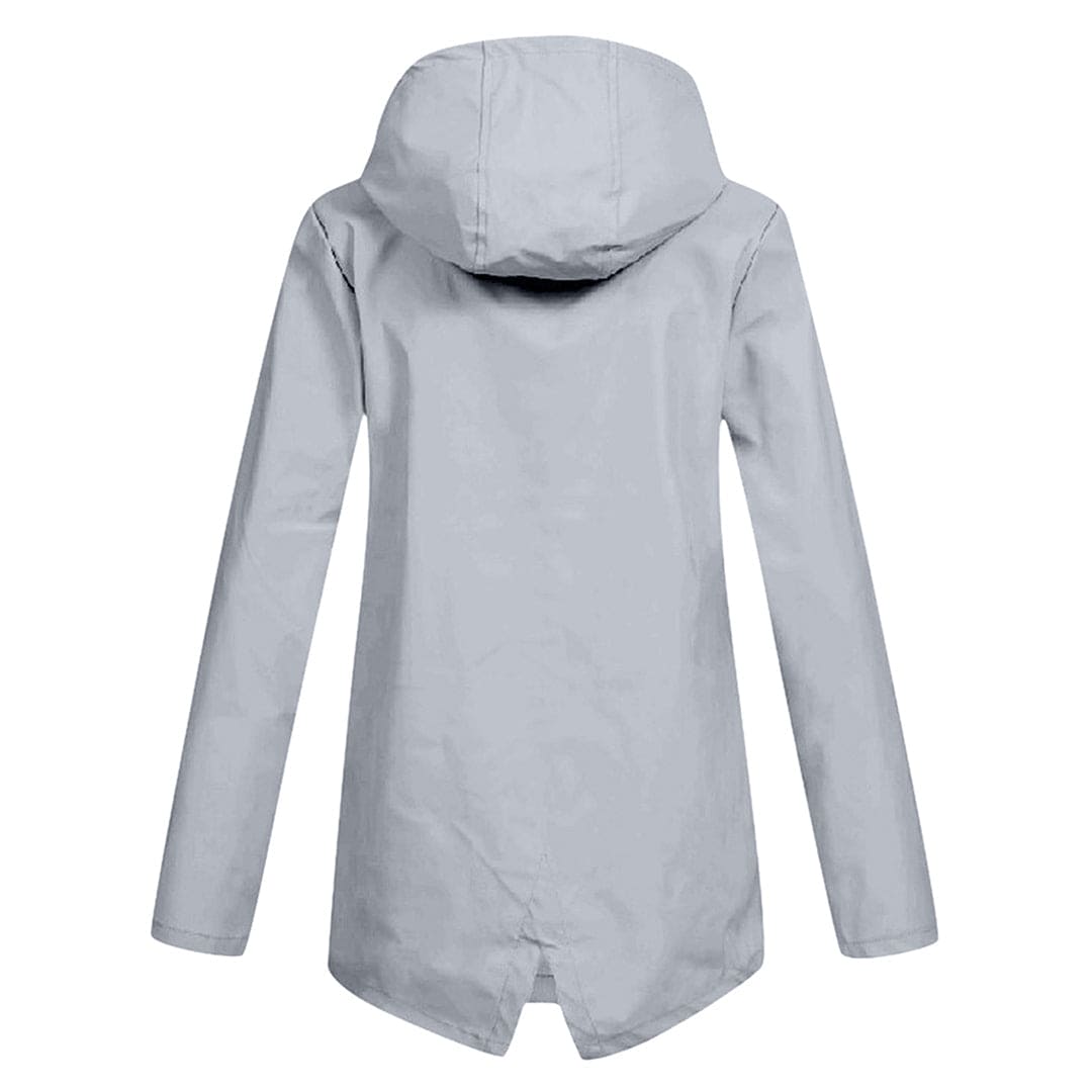 Britt - Dames Regenjas Waterdicht Herfst met Capuchon en Verstelbare Taille