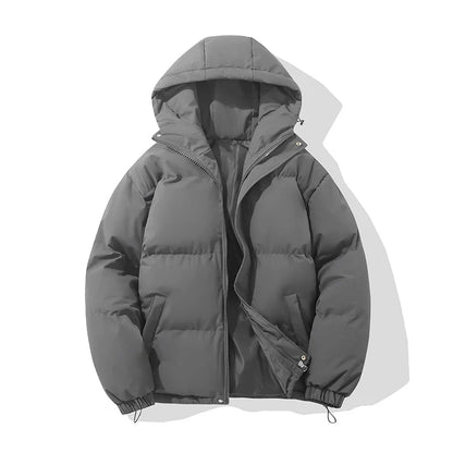 Britt - Puffer winterjas dames kort en warm met capuchon