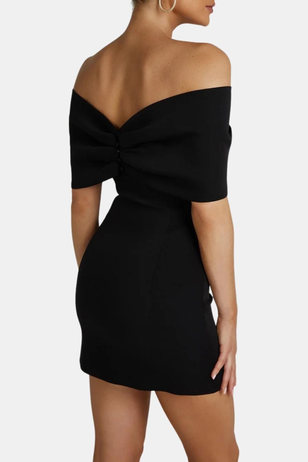 Britt - Sexy Galajurk Dames met Off-shoulder Hals en Strikdetail
