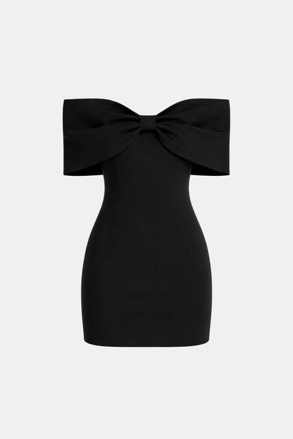 Britt - Sexy Galajurk Dames met Off-shoulder Hals en Strikdetail
