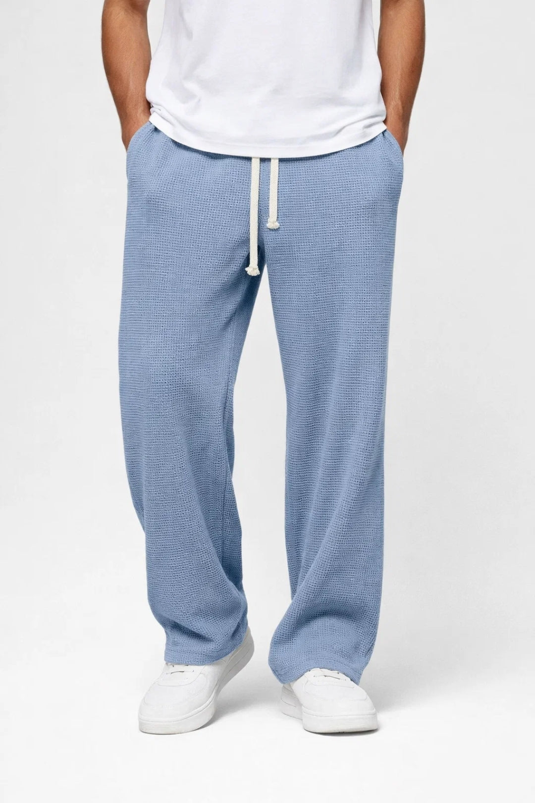 Broek Heren - Relaxed Wide Leg met Trekkoord | Casual