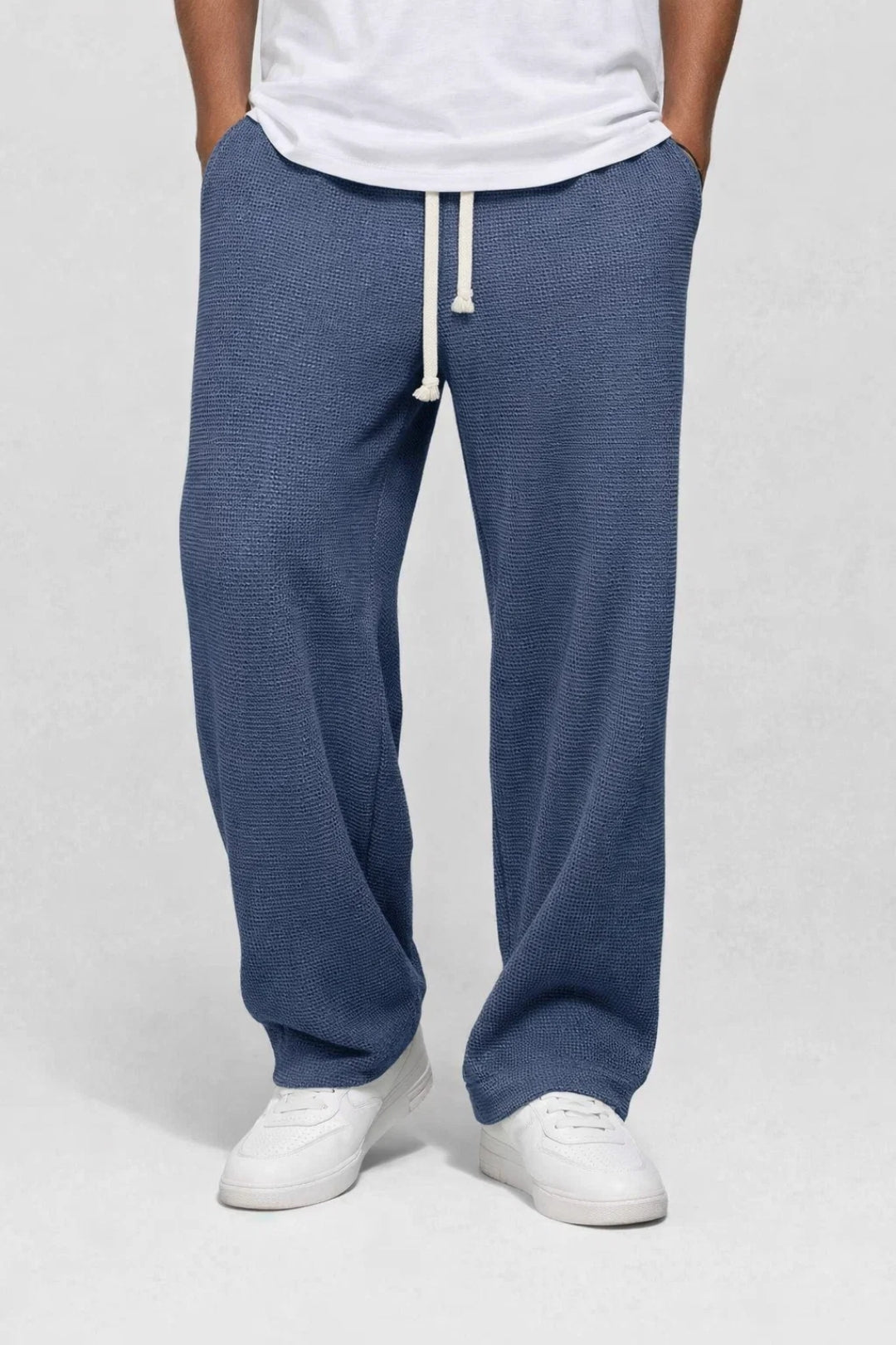 Broek Heren - Relaxed Wide Leg met Trekkoord | Casual