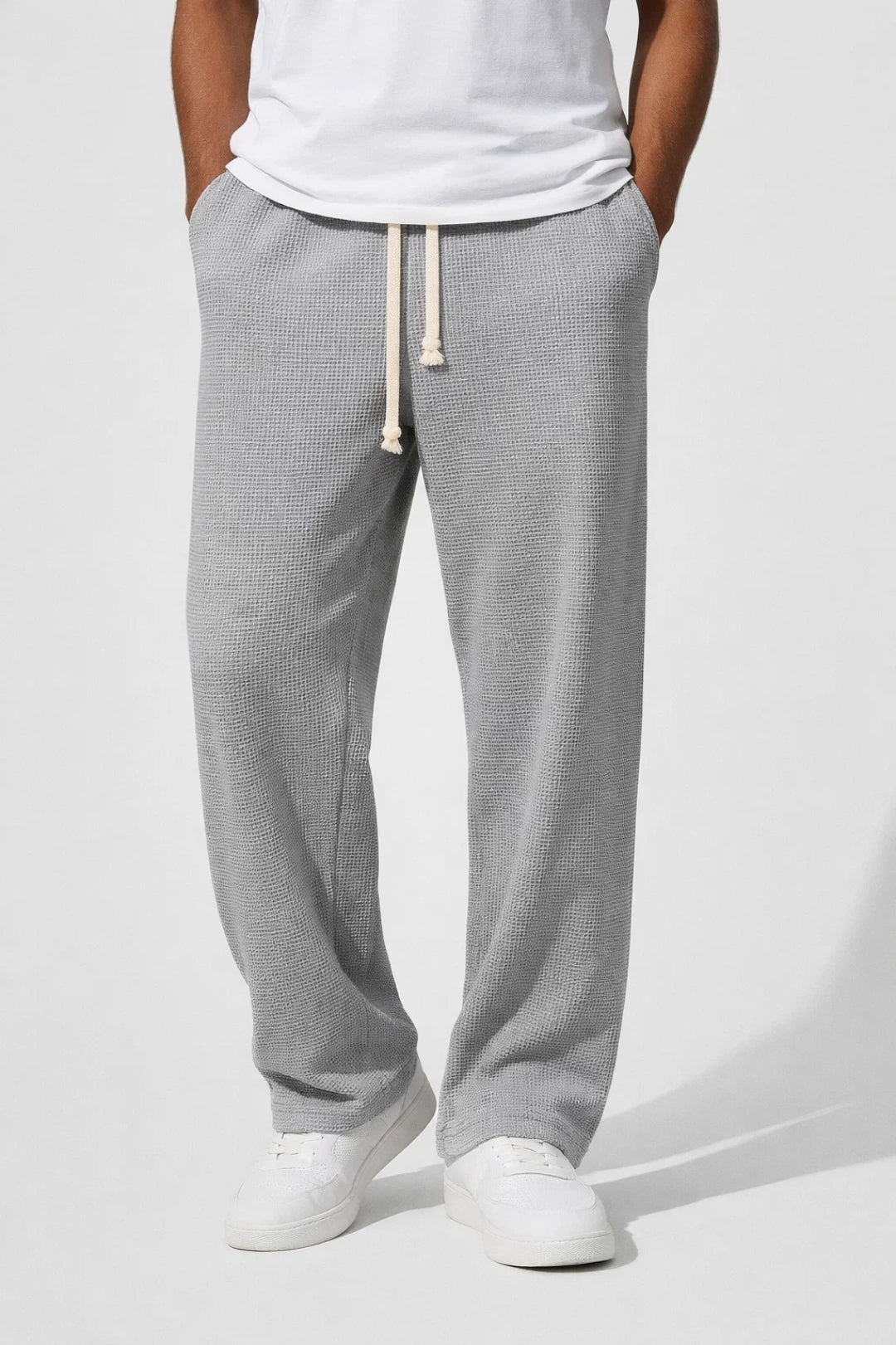 Broek Heren - Relaxed Wide Leg met Trekkoord | Casual