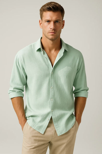 Overhemd Heren | Casual | Licht | All-Season | Comfortabele pasvorm