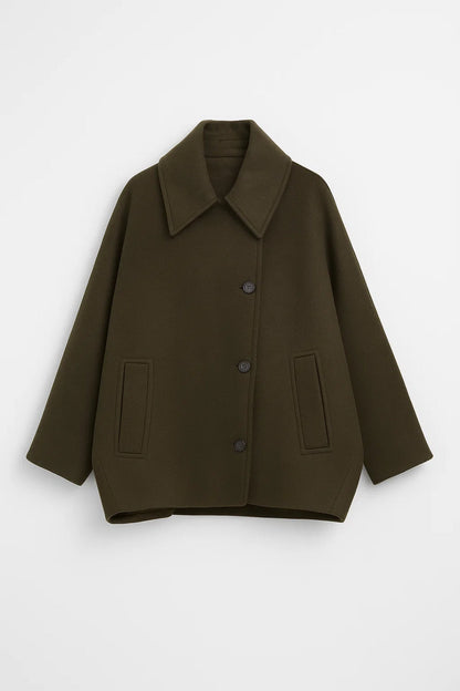 Cocoon Damesjas | Wijde Pasvorm met Grote Kraag | Warm en Tijdloos