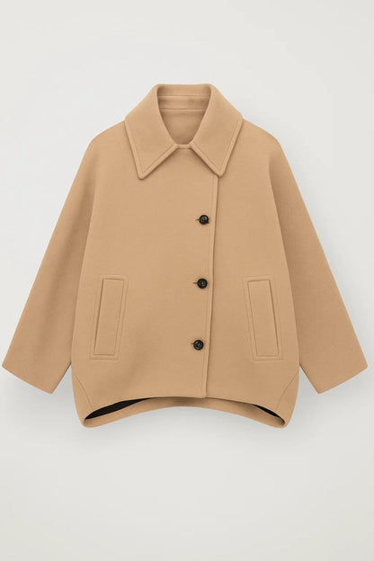 Cocoon Damesjas | Wijde Pasvorm met Grote Kraag | Warm en Tijdloos