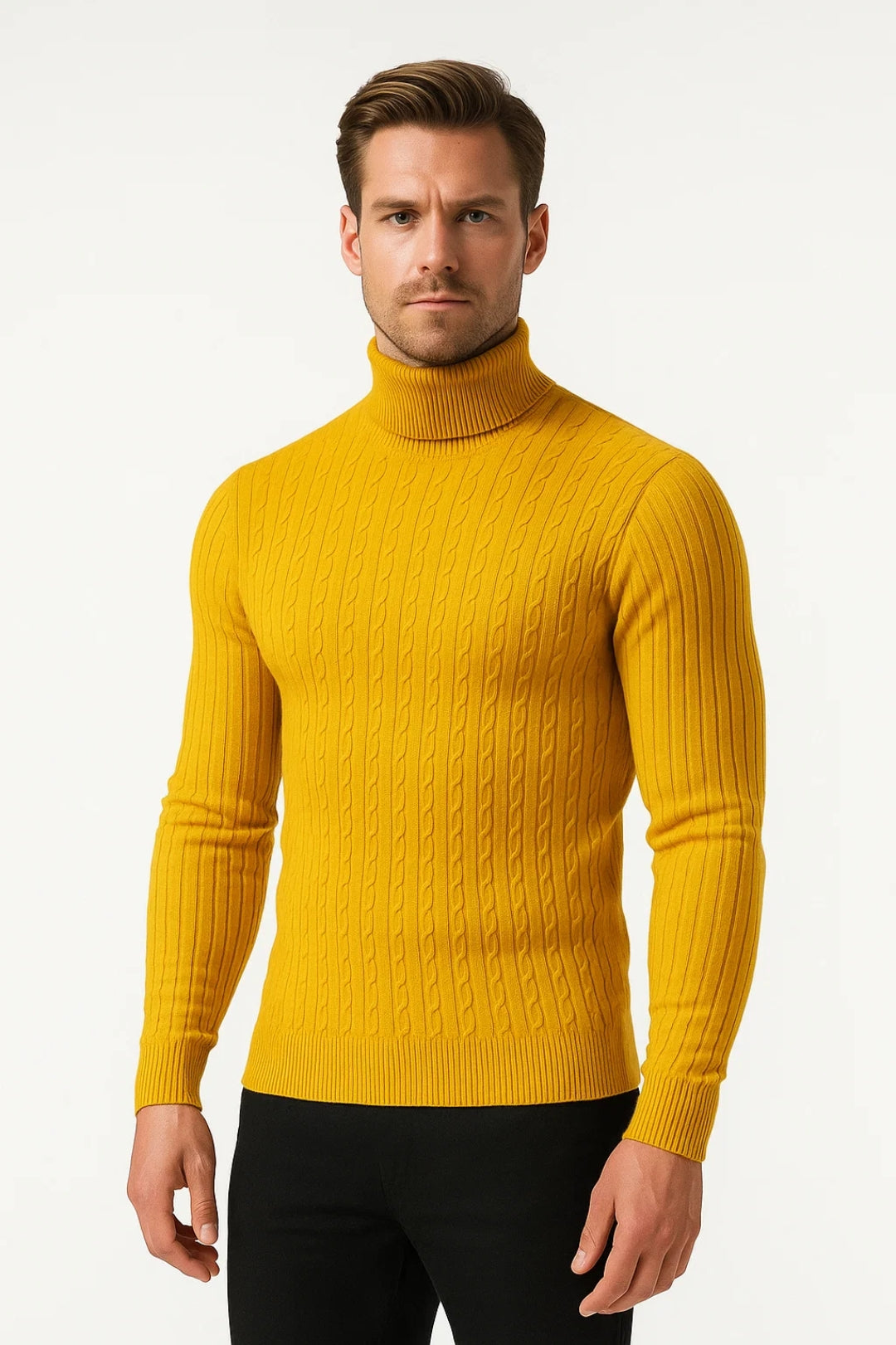 Coltrui Heren | Kabelgebreid | Slimfit | Winter | Ideaal voor koude dagen