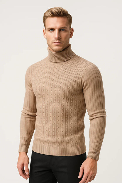 Coltrui Heren | Kabelgebreid | Slimfit | Winter | Ideaal voor koude dagen