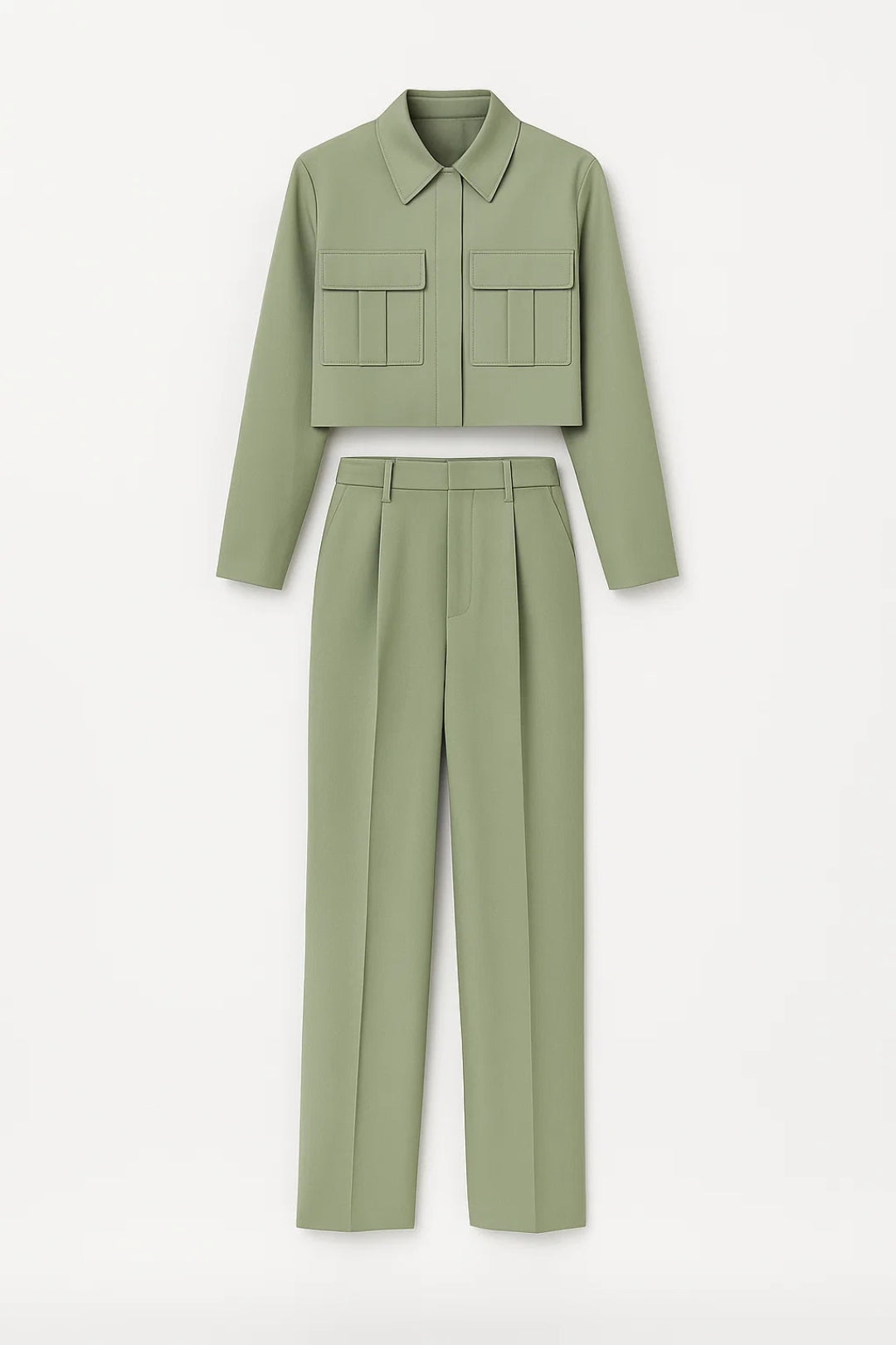 Cropped Blazer Set | Minimalistisch Design | Tijdloos en Verfijnd