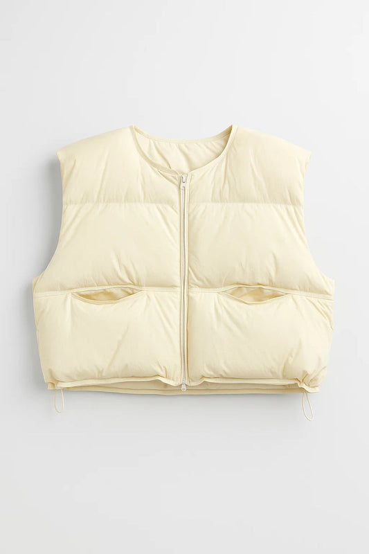 Cropped Bodywarmer Dames | Lichtgewicht en Mouwloos | Trendy en Functioneel
