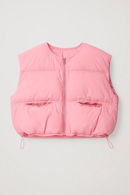 Cropped Bodywarmer Dames | Lichtgewicht en Mouwloos | Trendy en Functioneel