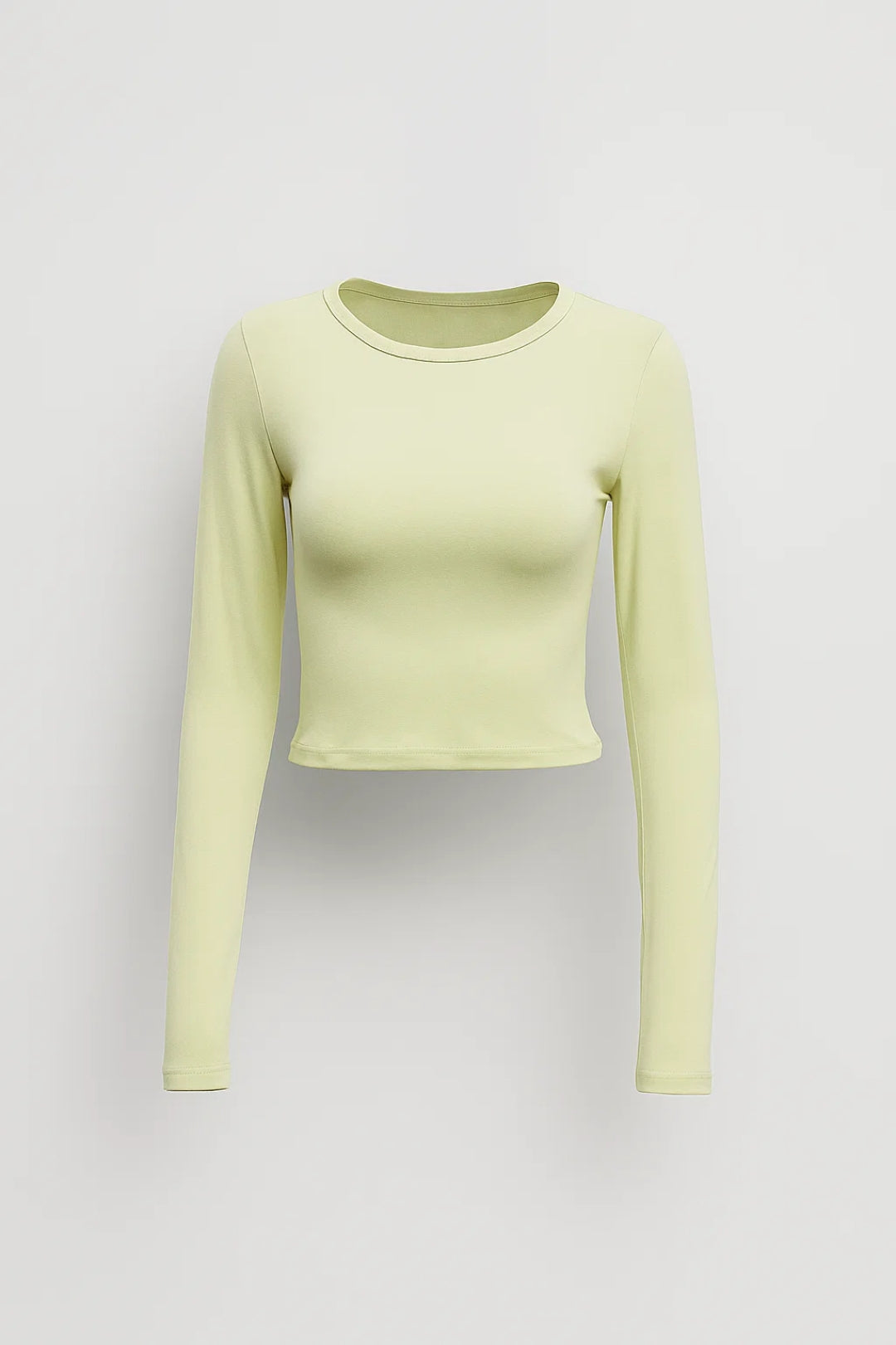 Cropped Damesshirt | Lange Mouwen en Ronde Hals | Lichtgewicht en Comfortabel