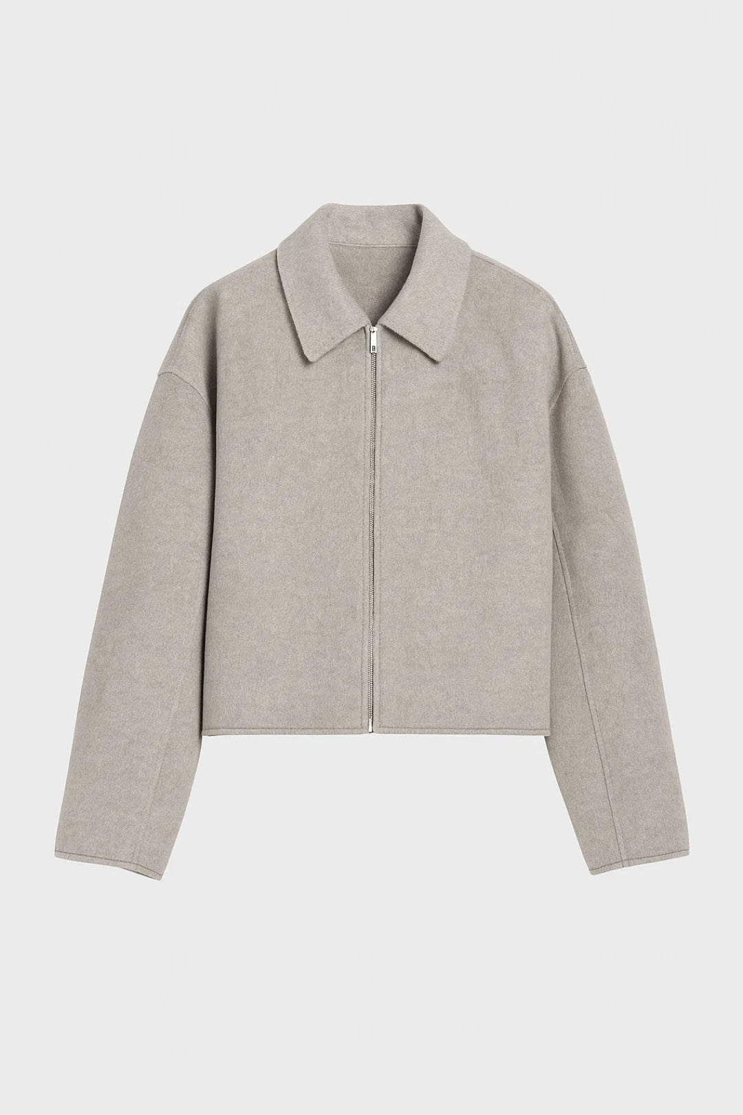 Cropped Jas Dames | Minimalistisch Design met Ritssluiting | Modern en Veelzijdig