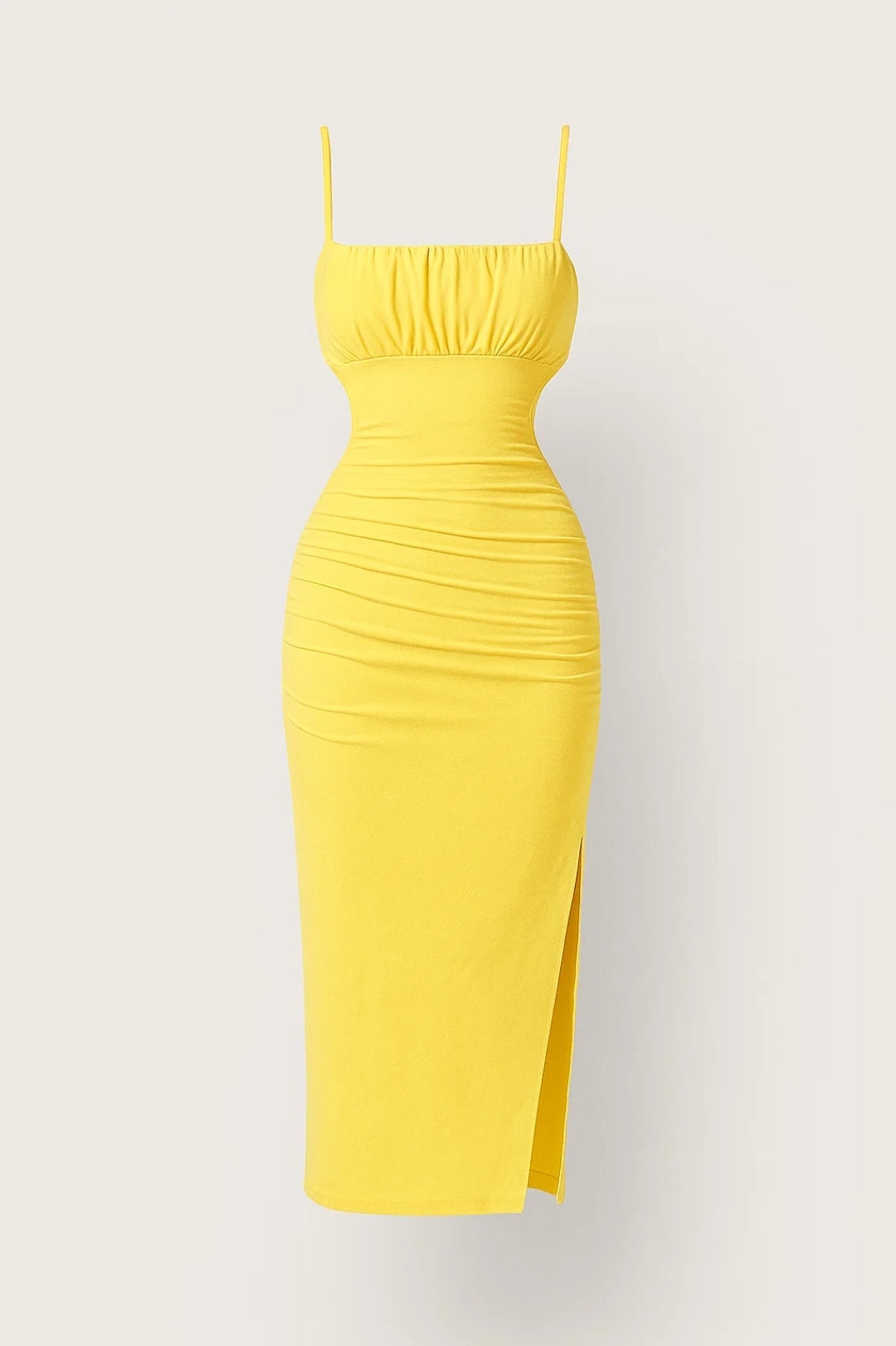 Cut-Out Midi Jurk | Getailleerd en Mouwloos Design | Lichtgewicht en Ademend