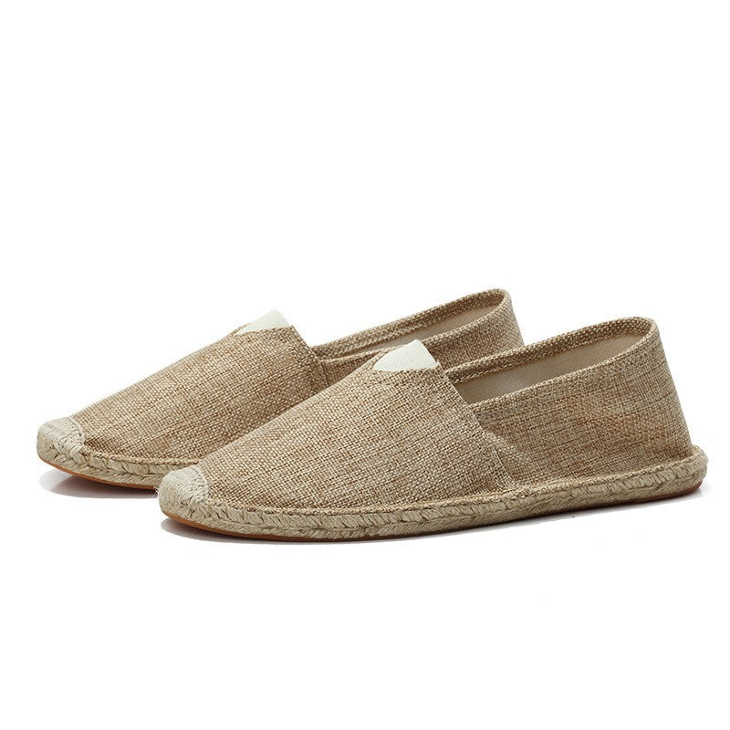 Daan - Casual Linnen Loafers Dames met Touwzool en Instapmodel