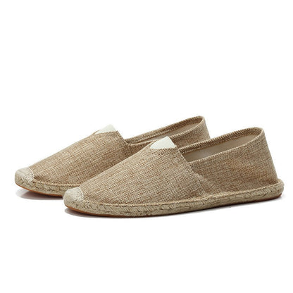 Daan - Casual Linnen Loafers Dames met Touwzool en Instapmodel