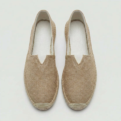 Daan - Casual Linnen Loafers Dames met Touwzool en Instapmodel