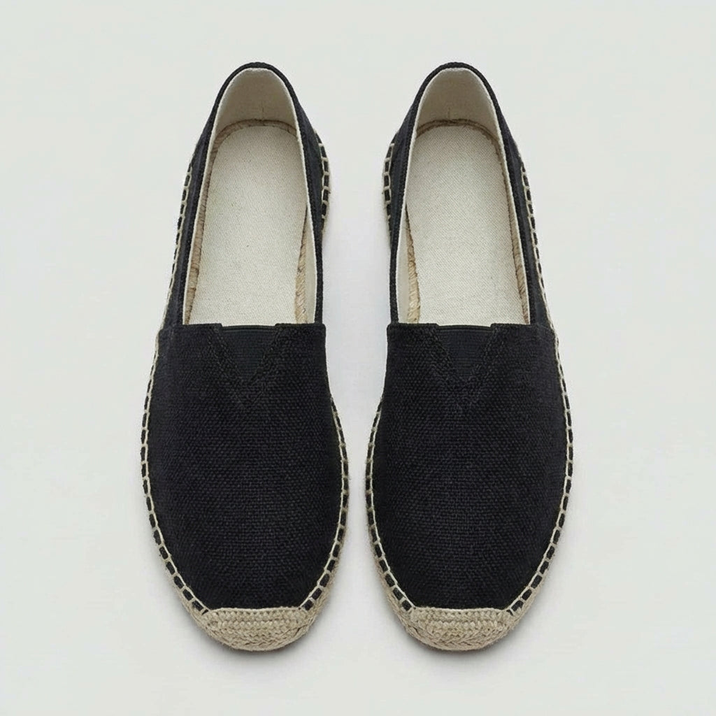 Daan - Casual Linnen Loafers Dames met Touwzool en Instapmodel