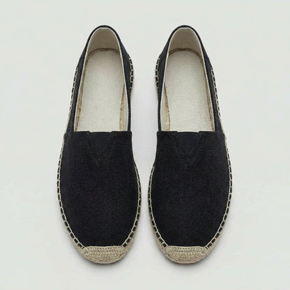 Daan - Casual Linnen Loafers Dames met Touwzool en Instapmodel