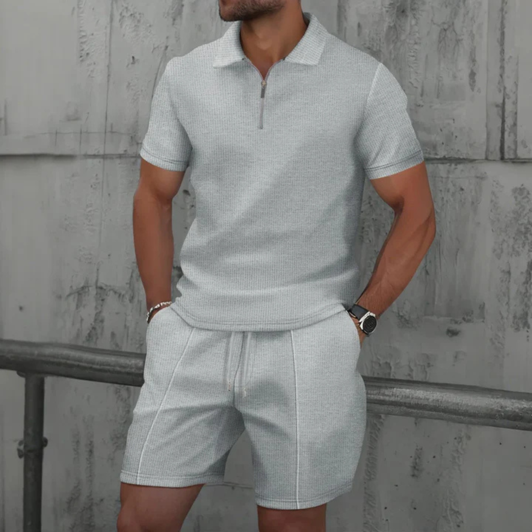 Daan - Stoere Heren Zomerset met Ritssluiting en Elastische Tailleband