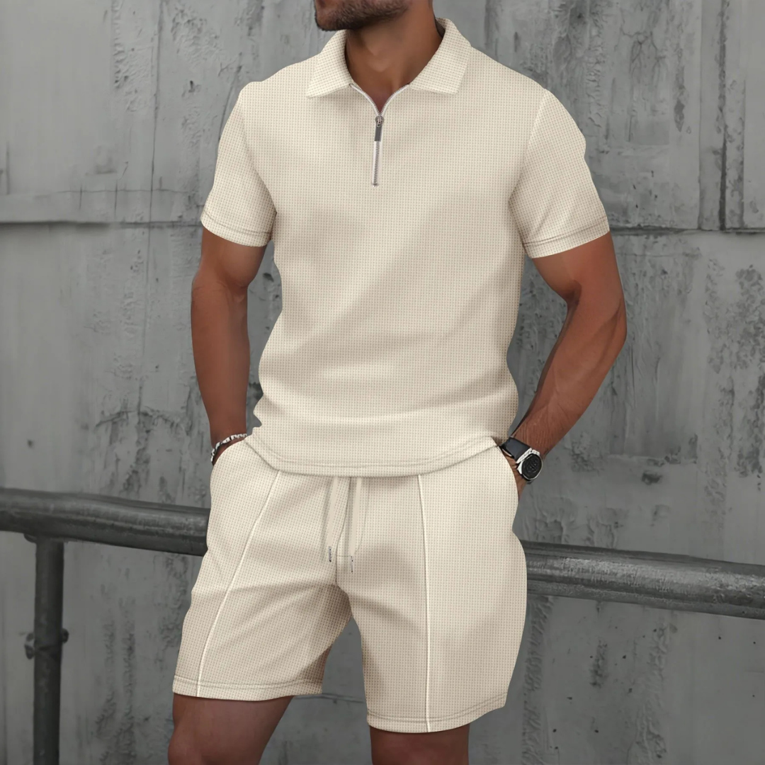Daan - Stoere Heren Zomerset met Ritssluiting en Elastische Tailleband