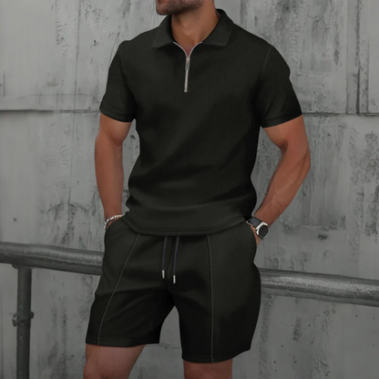 Daan - Stoere Heren Zomerset met Ritssluiting en Elastische Tailleband