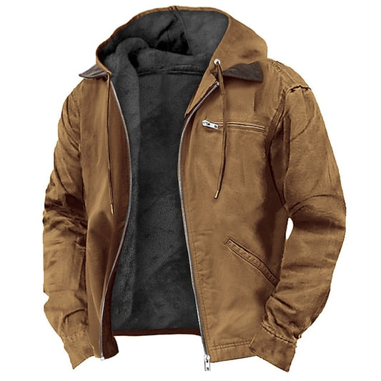 Daan - Heren Outdoor Jas met Capuchon en Fleecevoering