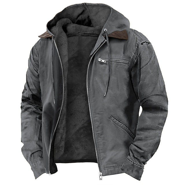 Daan - Heren Outdoor Jas met Capuchon en Fleecevoering