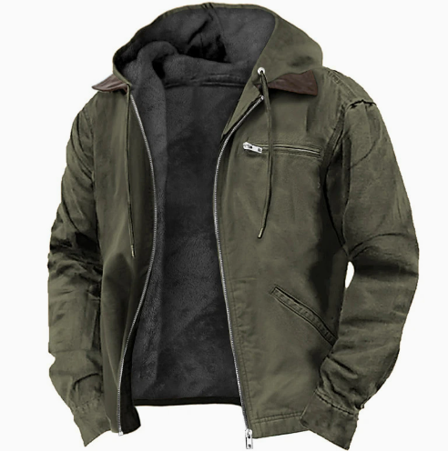 Daan - Heren Outdoor Jas met Capuchon en Fleecevoering