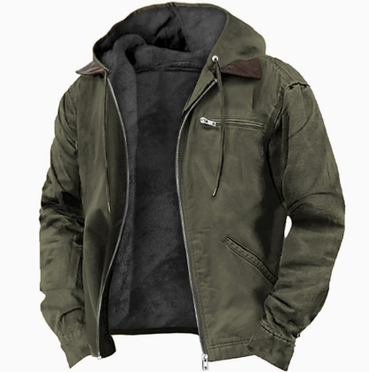 Daan - Heren Outdoor Jas met Capuchon en Fleecevoering