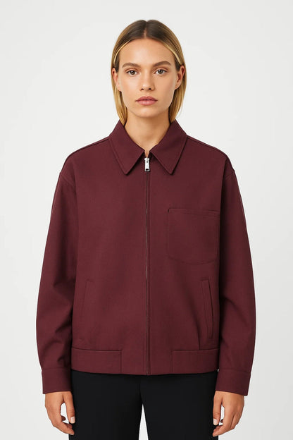 Dames Jack met Rits | Recht Model | Minimalistische Tussenjas